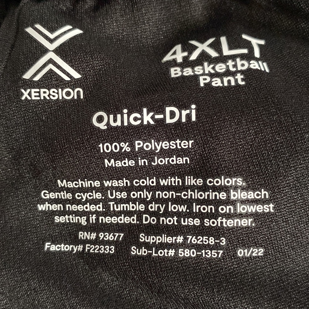 4XLT Big & Tall basketball pants - Picture 8 of 10